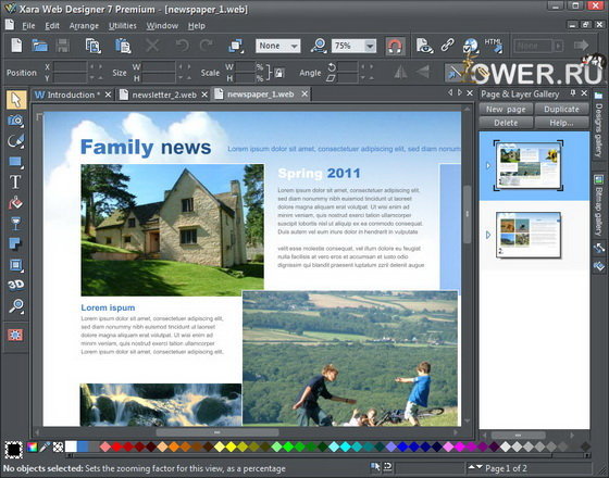 Xara Web Designer Premium 7.1.2.18332