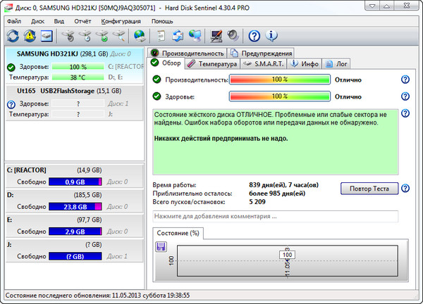 Hard Disk Sentinel Pro