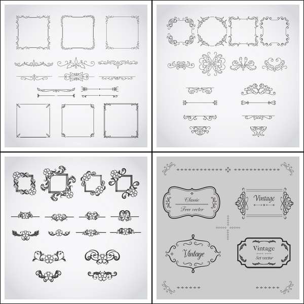 Calligraphic design elements (Cwer.ws)