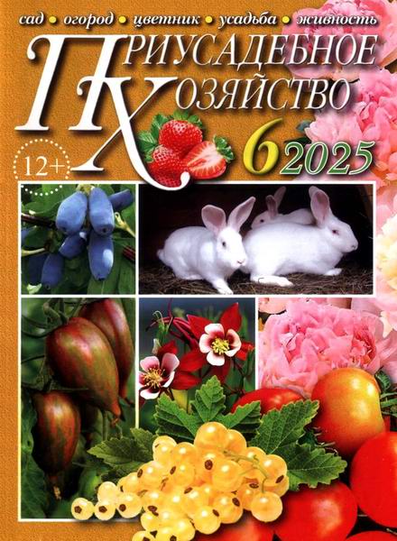 Приусадебное хозяйство №6 июнь 2025 + приложения Цветы в саду и дома Дачная кухня