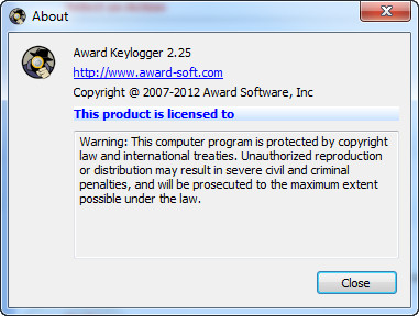 Award Keylogger Pro