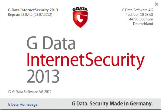 G Data AntiVirus | InternetSecurity | TotalProtection 2013 23.0.4.0 Final