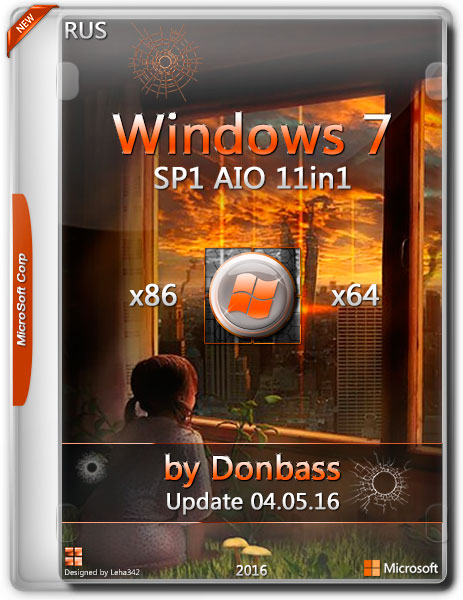 Windows 7 SP1 AIO 11in1 Update 04.05.16 by Donbass x86/x64