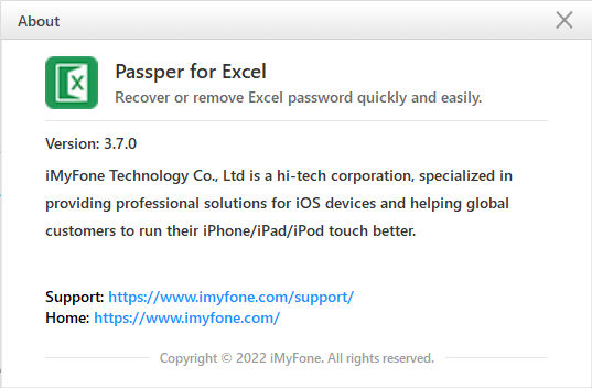 Passper for Excel 3.7.0.4