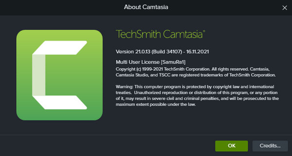 TechSmith Camtasia 2021.0.13 Build 34107