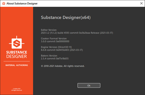 Allegorithmic Substance Designer 11.1.2.4593