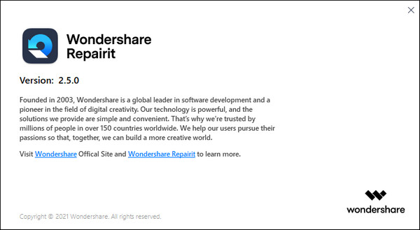 Wondershare Repairit 2.5.0.22