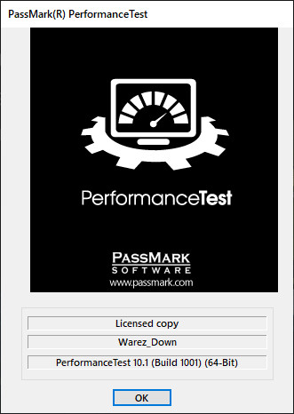 PassMark PerformanceTest 10.1 Build 1001