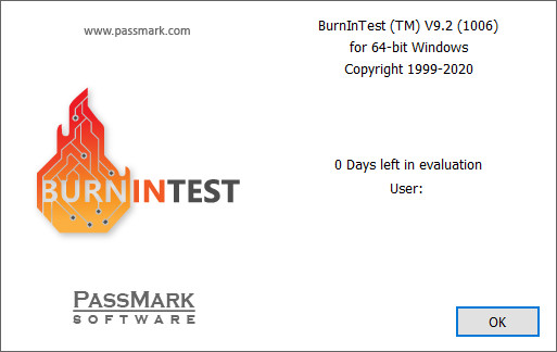 PassMark BurnInTest Pro 9.2 Build 1006
