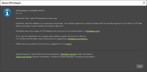 LRTimelapse Pro 5.5.8 Build 698