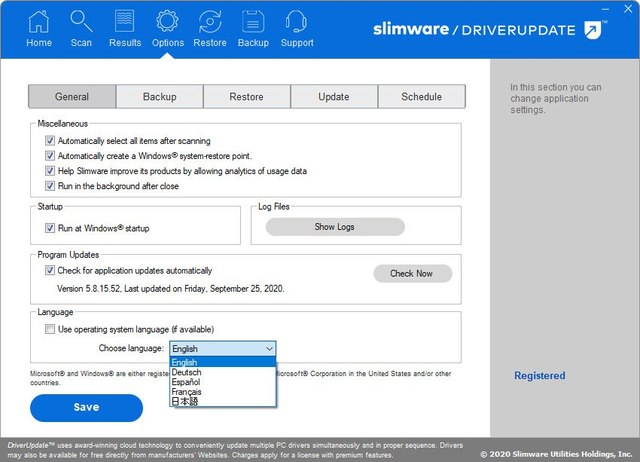SlimWare DriverUpdate 5.8.15.52
