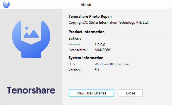 Tenorshare Photo Repair 1.0.0