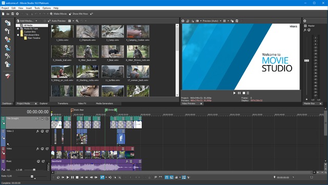 MAGIX VEGAS Movie Studio 16.0.0.158 / 16.0.0.167 Platinum