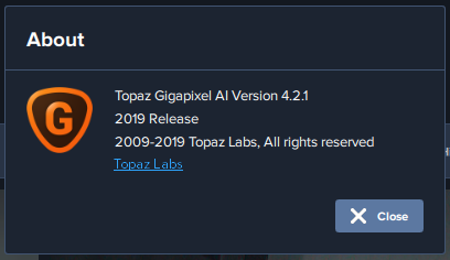 Topaz Gigapixel AI 4.2.1