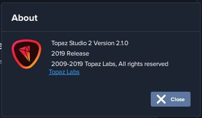 Topaz Studio 2.1.0