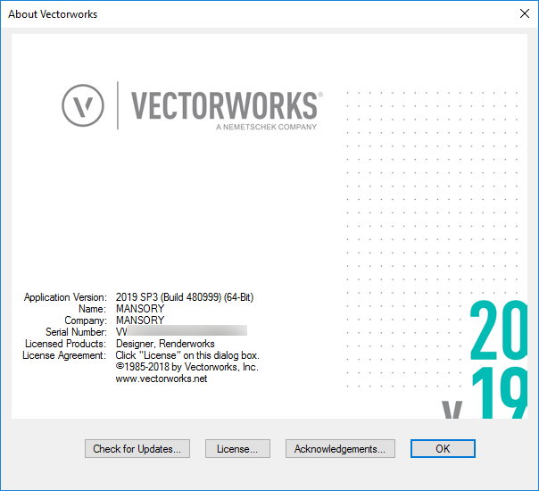 Vectorworks 2019 SP3 Build 480999