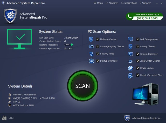 Advanced System Repair Pro 1.8.0.5