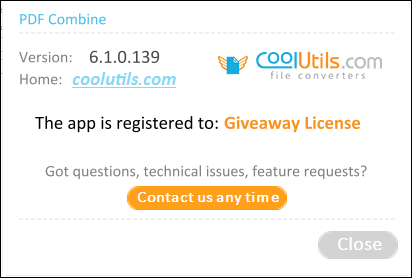 CoolUtils PDF Combine 6.1.0.139