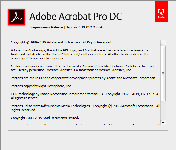 Adobe Acrobat Pro DC 2019