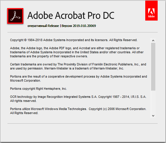 Adobe Acrobat Pro DC 2019