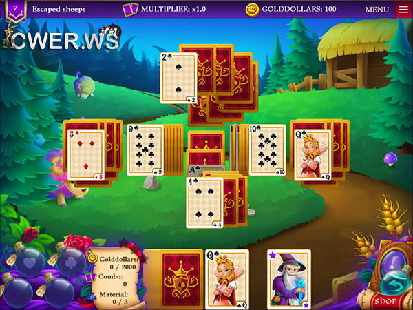 скриншот игры Wizard's Quest Solitaire