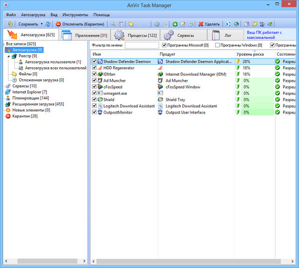 AnVir Task Manager 