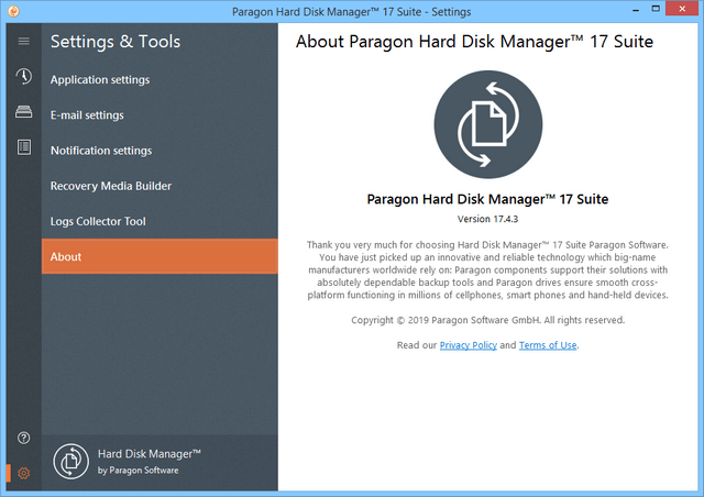 Paragon Hard Disk Manager 17