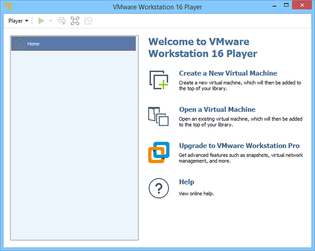 VMware Workstation Player 16