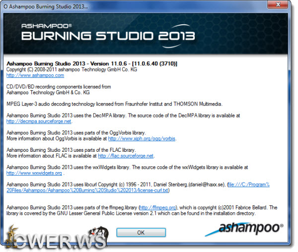 Ashampoo Burning Studio 2013 11.0.6.40