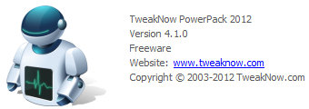TweakNow PowerPack 2012 4.1.0