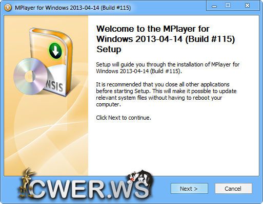 MPlayer for Windows 2013-04-14 Build 115