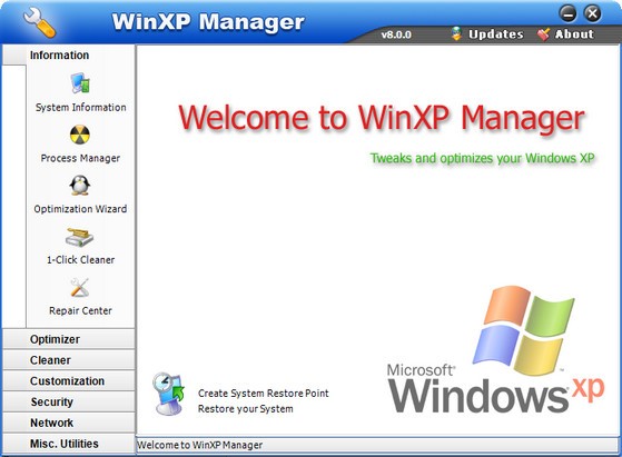 WinXP Manager