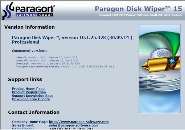 Paragon Disk Wiper